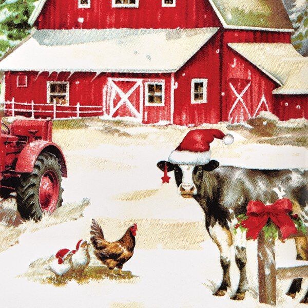 Christmas At The Farm Dessert Plate Park Designs